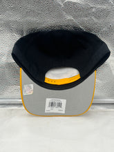 Load image into Gallery viewer, Pittsburgh Steelers NFL '47 Black Two Tone Script Hitch Snapback Adjustable Hat featuring a stylish two-tone design with bold accents and iconic script logo.