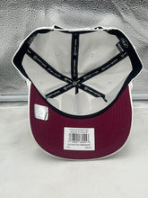Load image into Gallery viewer, Lifestyle image featuring a fan wearing the Washington Commanders NFL '47 Brand White Hitch Rope Snapback Adjustable Hat at a game day event.