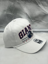 Load image into Gallery viewer, Side view of New York Giants NFL '47 Throwback White Hitch Rope Snapback Adjustable Hat, featuring adjustable snapback design for comfortable fit.
