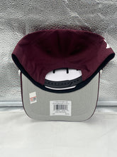 Load image into Gallery viewer, Texas A&M Aggies NCAA '47 Brand Maroon Script Hitch Rope Adjustable Snapback Hat displayed against a neutral background, showcasing its stylish design and maroon color.