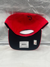Load image into Gallery viewer, Nebraska Cornhuskers NCAA '47 Brand Red Script Hitch Adjustable Snapback Hat displayed on a white background, featuring vibrant red color and bold script logo.