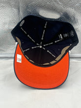 Load image into Gallery viewer, Auburn Tigers NCAA '47 Brand Blue Script Hitch Rope Adjustable Snapback Hat worn by a fan at a game, demonstrating team spirit and a trendy look that complements casual outfits.