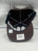 Load image into Gallery viewer, Cleveland Browns NFL '47 Brand Brown Script Hitch Rope Adjustable Snapback Hat worn by a fan, representing team pride on game day.