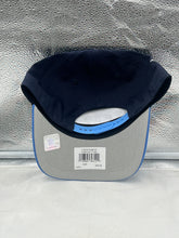 Load image into Gallery viewer, Tennessee Titans NFL '47 Blue Two Tone Script Hitch Snapback Adjustable Hat displayed on a white background showcasing its stylish design.