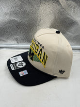 Load image into Gallery viewer, Michigan Wolverines NCAA '47 Brand Natural TT Hitch Rope Adjustable Snapback Hat, Michigan Wolverines hat angled view