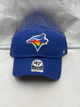 Load image into Gallery viewer, Toronto Blue Jays MLB '47 Brand Blue Rainbow Pride Clean Up Adjustable Hat