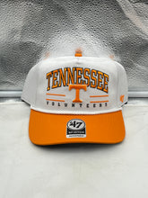 Load image into Gallery viewer, Tennessee Volunteers NCAA '47 Brand White TT Hitch Rope Adjustable Snapback Hat displayed on a neutral background, showcasing the classic design and rope detail.