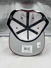 Load image into Gallery viewer, Rear view of the Alabama Crimson Tide NCAA '47 Brand White TT Hitch Rope Adjustable Snapback Hat featuring the adjustable snapback closure for a comfortable fit.