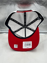 Load image into Gallery viewer, Indiana Fever WNBA '47 Brand White Two Tone Hitch Adjustable Snapback Hat featuring an adjustable snapback closure for a comfortable fit.