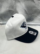 Load image into Gallery viewer, Utah Mammoth NHL '47 Brand White Two Tone Hitch Adjustable Snapback Hat showcasing its stylish design and vibrant colors, perfect for fans.
