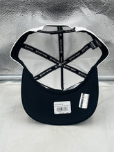 Load image into Gallery viewer, Close-up of the Utah Mammoth NHL '47 Brand White Two Tone Hitch Adjustable Snapback Hat highlighting the adjustable snapback closure and comfortable fit.