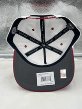 Load image into Gallery viewer, Outdoor scene with a person wearing the Oklahoma Sooners NCAA '47 Brand White TT Hitch Rope Adjustable Snapback Hat at a game.