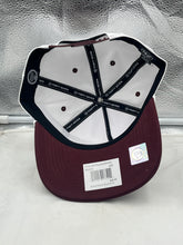 Load image into Gallery viewer, Back view of the Mississippi State Bulldogs NCAA '47 White TT Hitch Rope Adjustable Snapback Hat highlighting the adjustable strap.