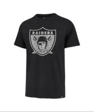 Load image into Gallery viewer, Las Vegas Raiders Throwback NFL '47 Brand Black Premier Franklin Men's Tee Shirt - Casey's Sports Store