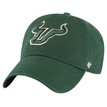 Load image into Gallery viewer, South Florida Bulls USF NCAA '47 Brand Green Clean Up Adjustable Strapback Hat - Stylish and comfortable South Florida Bulls hat for fans.