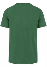 Load image into Gallery viewer, Close-up view of Philadelphia Eagles NFL '47 Brand Throwback Green Men's Tee Shirt fabric, highlighting its soft, breathable material for ultimate comfort.