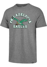 Load image into Gallery viewer, Philadelphia Eagles NFL '47 Brand Throwback Gray Men's Tee Shirt - Casey's Sports Store