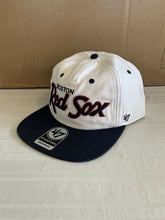 Load image into Gallery viewer, Boston Red Sox MLB Cooperstown Script Two Tone '47 Brand Captain Snapback Hat - Casey's Sports Store