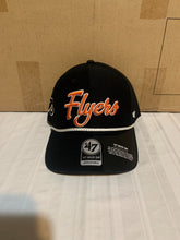 Load image into Gallery viewer, Philadelphia Flyers NHL '47 Brand Black MVP DP Script Adjustable Snapback Hat - Casey's Sports Store