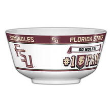 Load image into Gallery viewer, Florida State Seminoles FSU NCAA 2 Gallon Plastic Party Bowl All JV CO - Casey's Sports Store