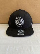 Load image into Gallery viewer, Boston Celtics NBA '47 Brand Black No Shot Captain Adjustable Snapback Hat - Casey's Sports Store