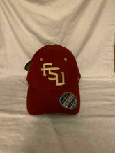 Load image into Gallery viewer, FSU Florida State Seminoles NCAA Logo Zephyr Stretch Fit Red Hat Cap - Casey's Sports Store
