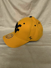 Load image into Gallery viewer, West Virginia Mountaineers NCAA Zephyr Stretch Fit Yellow Hat Cap - Casey's Sports Store