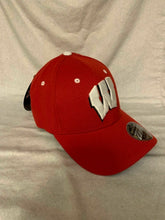 Load image into Gallery viewer, Wisconsin Badgers NCAA Zephyr Stretch Fit Red Hat Cap - Casey's Sports Store