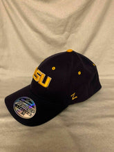 Load image into Gallery viewer, LSU Tigers NCAA Zephyr Stretch Fit Purple One Size Hat Cap - Casey's Sports Store