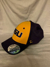 Load image into Gallery viewer, LSU Tigers NCAA Zephyr Stretch Fit Purple/Yellow Hat Cap - Casey's Sports Store