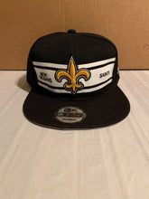 Load image into Gallery viewer, New Orleans Saints NFL New Era Flat Bill Snap Back Hat Cap - Casey's Sports Store