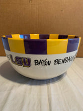 Load image into Gallery viewer, LSU Tigers NCAA Ceramic Large Mixing/Salad Bowl Magnolia Lane - Casey's Sports Store