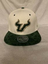 Load image into Gallery viewer, USF University Of South Florida Bulls NCAA Zephyr Snapback Hat Cap White - Casey's Sports Store