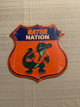Load image into Gallery viewer, NCAA Assorted Teams Route Road Sign 11" x 11" Hangtime USA Made - Casey's Sports Store