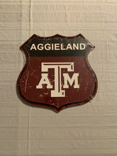 Load image into Gallery viewer, NCAA Assorted Teams Route Road Sign 11" x 11" Hangtime USA Made - Casey's Sports Store