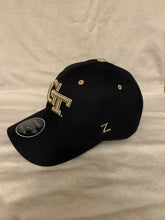 Load image into Gallery viewer, Georgia Tech Yellow Jackets NCAA Navy Blue Zephyr Snapback One Size Hat Cap - Casey's Sports Store