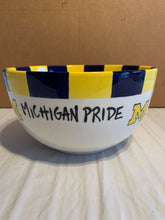 Load image into Gallery viewer, Michigan Wolverines NCAA Ceramic Large Mixing/Salad Bowl Magnolia Lane - Casey's Sports Store