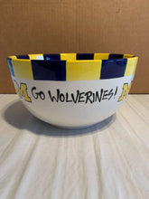 Load image into Gallery viewer, Michigan Wolverines NCAA Ceramic Large Mixing/Salad Bowl Magnolia Lane - Casey's Sports Store