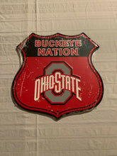 Load image into Gallery viewer, NCAA Assorted Teams Route Road Sign 11" x 11" Hangtime USA Made - Casey's Sports Store