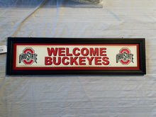 Load image into Gallery viewer, Ohio State Buckeyes NCAA Large Indoor Wood Sign 27" x 7" Hanna's Handiworks - Casey's Sports Store