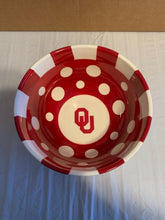 Load image into Gallery viewer, Oklahoma Sooners NCAA Ceramic Large Mixing/Salad Bowl Magnolia Lane - Casey's Sports Store