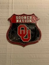 Load image into Gallery viewer, NCAA Assorted Teams Route Road Sign 11" x 11" Hangtime USA Made - Casey's Sports Store