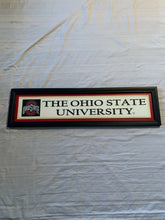 Load image into Gallery viewer, Ohio State Buckeyes NCAA Large Indoor Wood Sign 27" x 7" Hanna's Handiworks - Casey's Sports Store