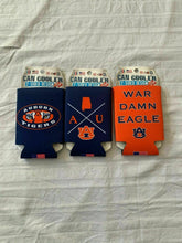 Load image into Gallery viewer, Auburn Tigers NCAA Set Of 3 2-Sided Kolder Koozies - Casey's Sports Store