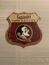 Load image into Gallery viewer, NCAA Assorted Teams Route Road Sign 11" x 11" Hangtime USA Made - Casey's Sports Store