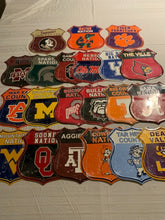 Load image into Gallery viewer, NCAA Assorted Teams Route Road Sign 11" x 11" Hangtime USA Made - Casey's Sports Store