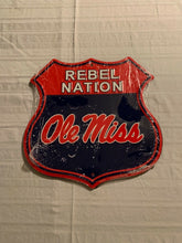 Load image into Gallery viewer, NCAA Assorted Teams Route Road Sign 11" x 11" Hangtime USA Made - Casey's Sports Store
