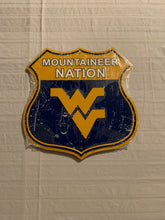 Load image into Gallery viewer, NCAA Assorted Teams Route Road Sign 11" x 11" Hangtime USA Made - Casey's Sports Store