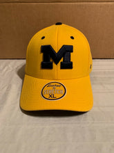 Load image into Gallery viewer, Michigan Wolverines NCAA Zephyr Yellow Stretch Fit One Size Hat Cap - Casey's Sports Store