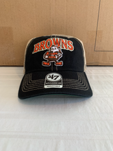 Load image into Gallery viewer, Cleveland Browns Legacy NFL '47 Brand Black Clean Up Adjustable Snapback Hat - Casey's Sports Store